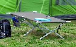 Aluminium folding bed with optional tent - width 72 cm - Img 2