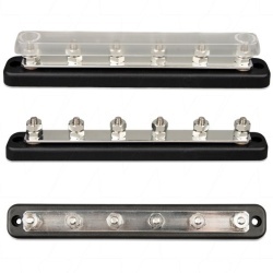 Bara colectoare busbar Victron 150A / 70V, 6 conexiuni cu capac protector - Img 2
