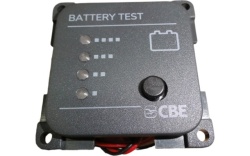 Battery voltmeter with LED display for Presto 10000 system, black