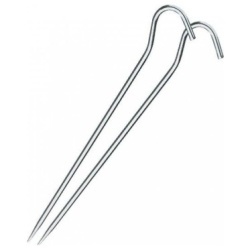 Berger stakes made from duralumin, 20 cm, set of 2, for hard ground