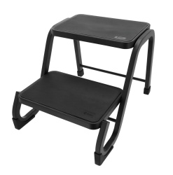 Blackline two-step metal ladder for caravans, maximum load 150kg, height 38 cm