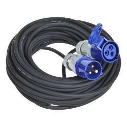 Cablu exterior CEE cu manta de neopren, 20 m 16A, clasa de protectie IP44, 3 x 2,5 mm