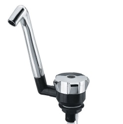 Cold water battery "Novo-Super" with mounting hole diameter ∅ 17mm, chrome with black