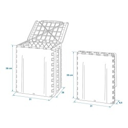Collapsible waste bin for caravans or motorhomes, 30l - Img 5