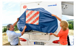 Cover for 2 bicycles with indicator pocket, 140 x 74 x 120cm