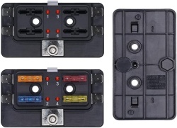 Cutie pentru 4 sigurante standard cu avertizare LED, max 100A - Img 4