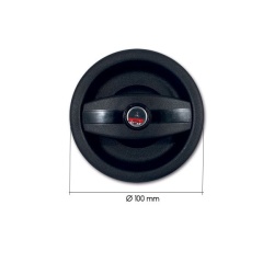 External lock EUROPA mounting LEFT, diameter 100 mm, BLACK - Img 2