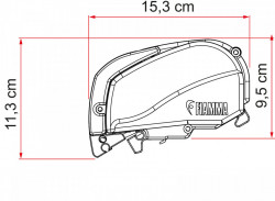 Fiamma F80 roof awning Fiamma F80, Polar White box for motorhomes, caravans, motorhomes - Img 6