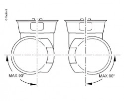 Fixed WC Thetford C263-CS with external cistern outlet, surface mounted - Img 2