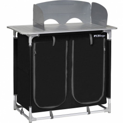 Folding camping kitchen cupboard with adjustable legs - Img 3