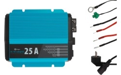 Incarcator de retea Berger BCA25, 220V / 12V, cu cabluri incluse, 25A