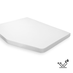 Lenjerie IMPERMEABILA cu elastic Walra, pat FRENCH BED stanga 200 x 145 cm, ALB - Img 4