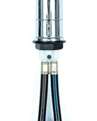 Linnea S hot/cold water coil in metal, mounting hole diameter ∅ 33mm - Img 2