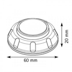 Magnetic door lock for caravans and motorhomes, 6 x 6 cm - Img 2