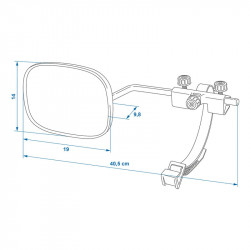 Mirror extension with clip-on system and flat mirror - Img 6
