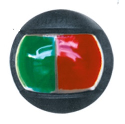 Navigation light, vertical mounting, RED-GREEN, BLACK housing