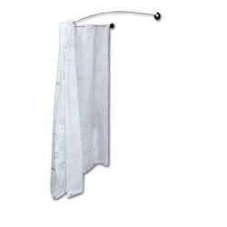 Outdoor shower curtain with metal support and suction cups - Img 4