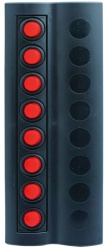 Panel with 8 LED lighting switches and automatic fuses, marine standard