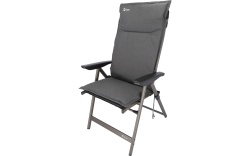 Pernă Berger pentru scaun de grădină și camping, gri, 124 x 50 cm - Img 3