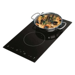 Plită electrică vitroceramică incorporabilă Can C-PT1356, 2 zone de gătit, comenzi touch, 285 x 505 mm