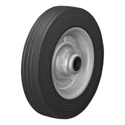 Protap wheel, metal rim 200 x 50 mm, solid rubber