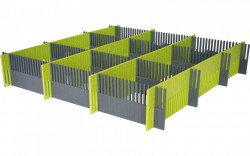 "Purvario" set of organisation strips for cupboards and drawers