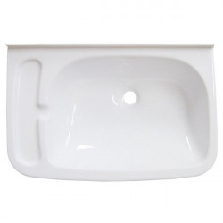 Rectangular sink with soap tray 46 x 29.5 cm