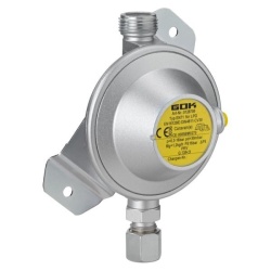 Regulator gaz pentru 1 butelie cu montaj pe perete GOK, 1,2 kg/h, 30mbar