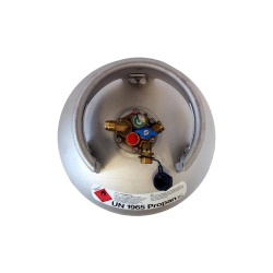 Rezervor GPL reincarcabil Alugas, din aluminiu cu multivalva si indicator umplere, 27/22l - Img 2