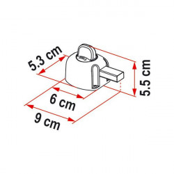 Safety locks "Fiamma Safe Door Guardian" for universal use (2 pcs) - Img 4