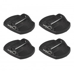Set of 4 safety fuse for caravan stabilisers, maximum load 2000 kg/piece
