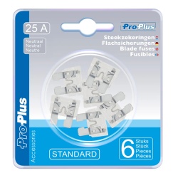 Sigurante 12V MINI, 6 buc, ALB 25A