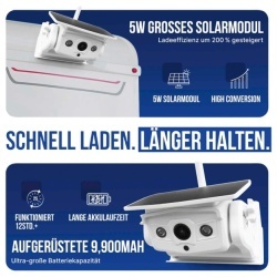 Sistem video marsarier wireless Falcon cu cameră magnetică, monitor oglindă retrovizoare inregistrare video, incarcare solara - Img 4