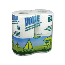 Soluble toilet paper "Voile" for ecological or mobile toilets