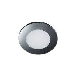 Spot montaj incastrat diametru 70 mm, 6 LED, lumina alba calda si albastra