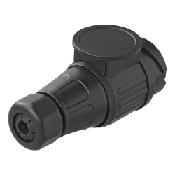 Stecher 13 pini Jaeger pentru montaj pe cablu, ABS, 12V - Img 2