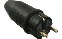 Stecher Schuko for outdoor use, cable-mounting