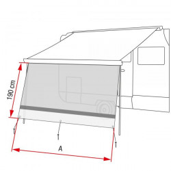 "Sun View" front wall for awnings with saddle in box - Img 2