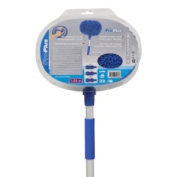 Telescopic brush 0.95 - 1.65 m with chenille brush head, BLUE - Img 6