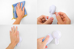 Toilet paper holder with suction cup fastening system - Img 3