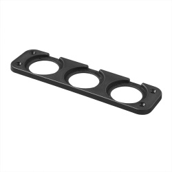 Triple casing for flush mounting