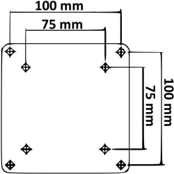 TV support Caratec Flex CFW 200S with 2 pivot points - Img 2