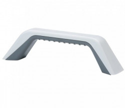 Universal handle for caravans, 180 mm, white with grey