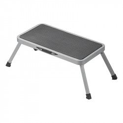 XL foldable metal ladder for caravans, max load 150 kg, height 21.5 cm