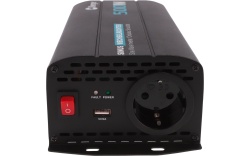 12V / 220V inverter with pure sine wave, 1000W maximum with connection cables included - Img 3