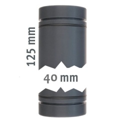 40 mm diameter pipe with O-rings on both sides