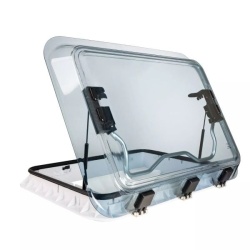 50 x 70 cm Freucamp / Sanjo 50 x 70 cm hatch with transparent cover, retractable blind and mosquito net - Img 3