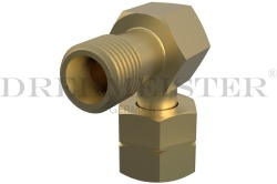 90° hose connection with nut and 1/4" internal thread (on the left); for grills, freezers, etc. - Img 2