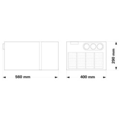 Aer conditionat de podea pentru rulota Truma Saphir Compact, racire 6200 BTU, 230V - Img 3