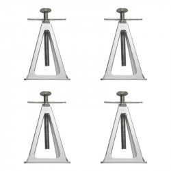 Aluminium cap set 4 pcs, maximum load 3600 kg